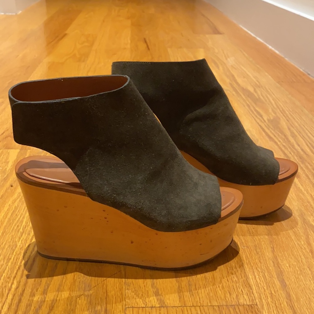 Céline Suede Platforms